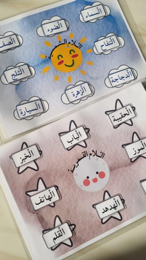 اللام الشمسية واللام القمرية🌟