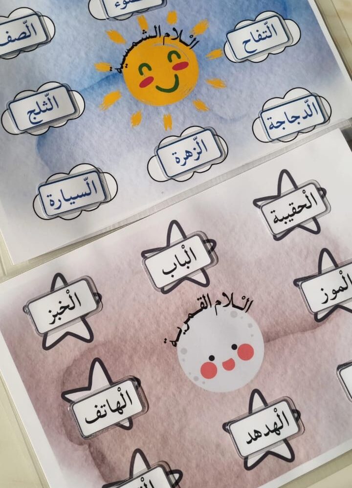 اللام الشمسية واللام القمرية🌟